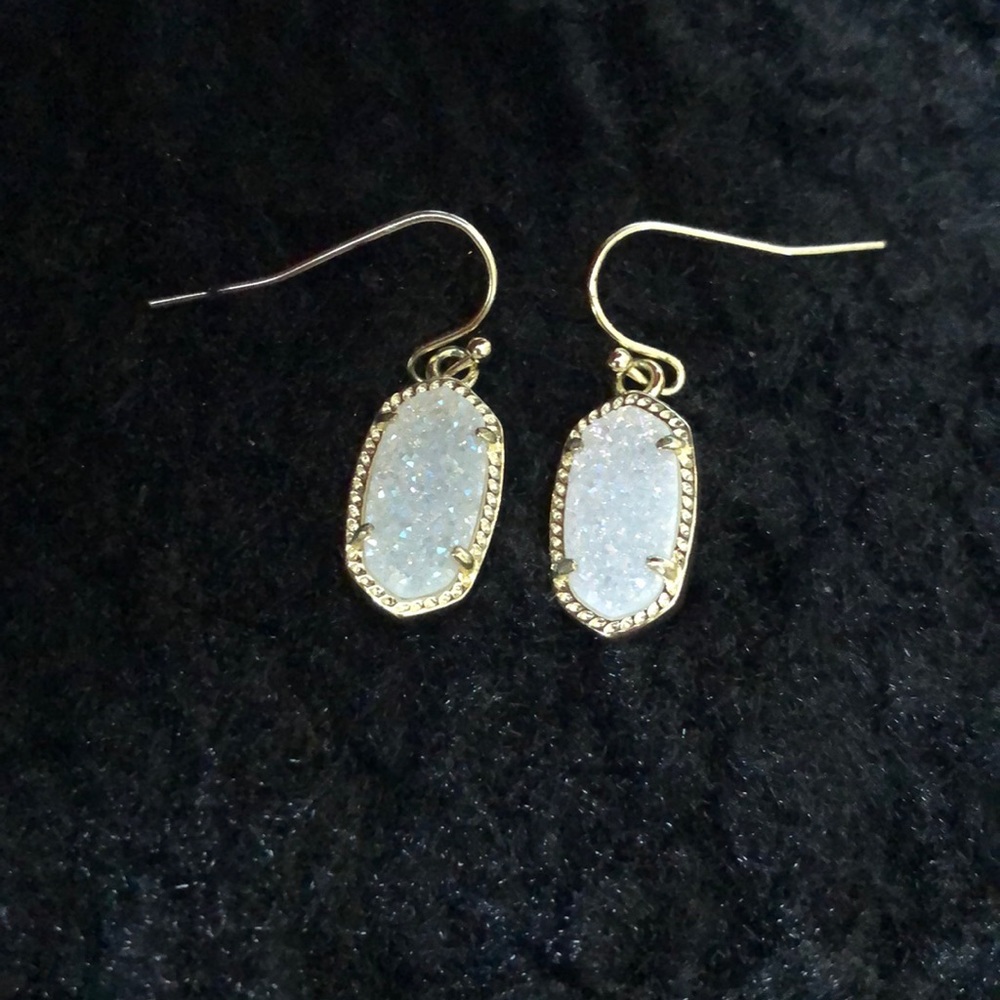 Kendra Scott Iridescent Drusy Lee earrings